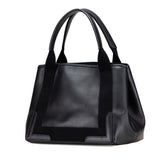 バレンシアガ ネイビーカバス S ハンドバッグ 339933 ブラック レザー レディース BALENCIAGA 【中古】